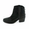 Botins XUZ com Tachas Split Coupe Preto 124638-P