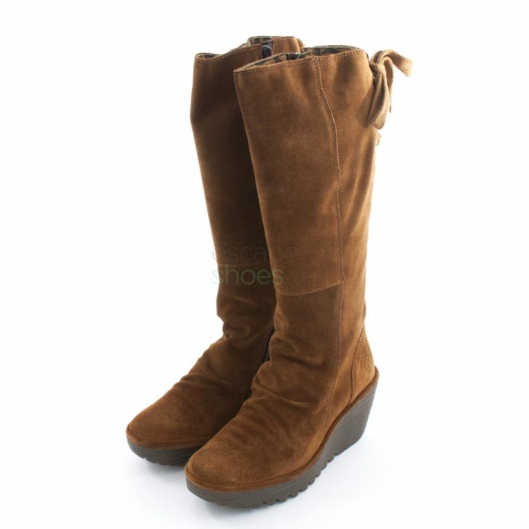 Botas FLY LONDON Yellow Yust Suede Camel P500327041