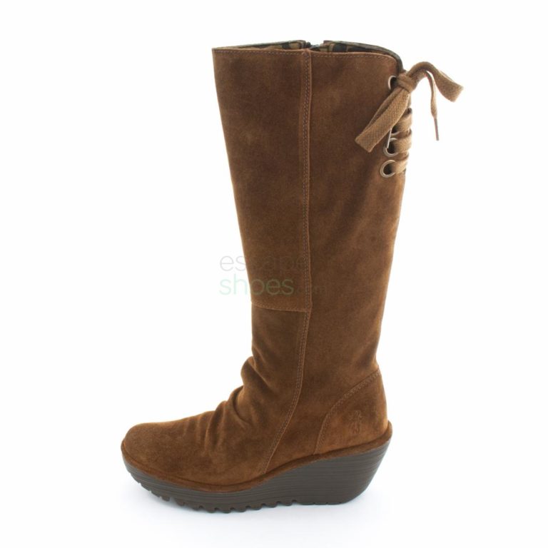 Botas FLY LONDON Yellow Yust Suede Camel P500327041