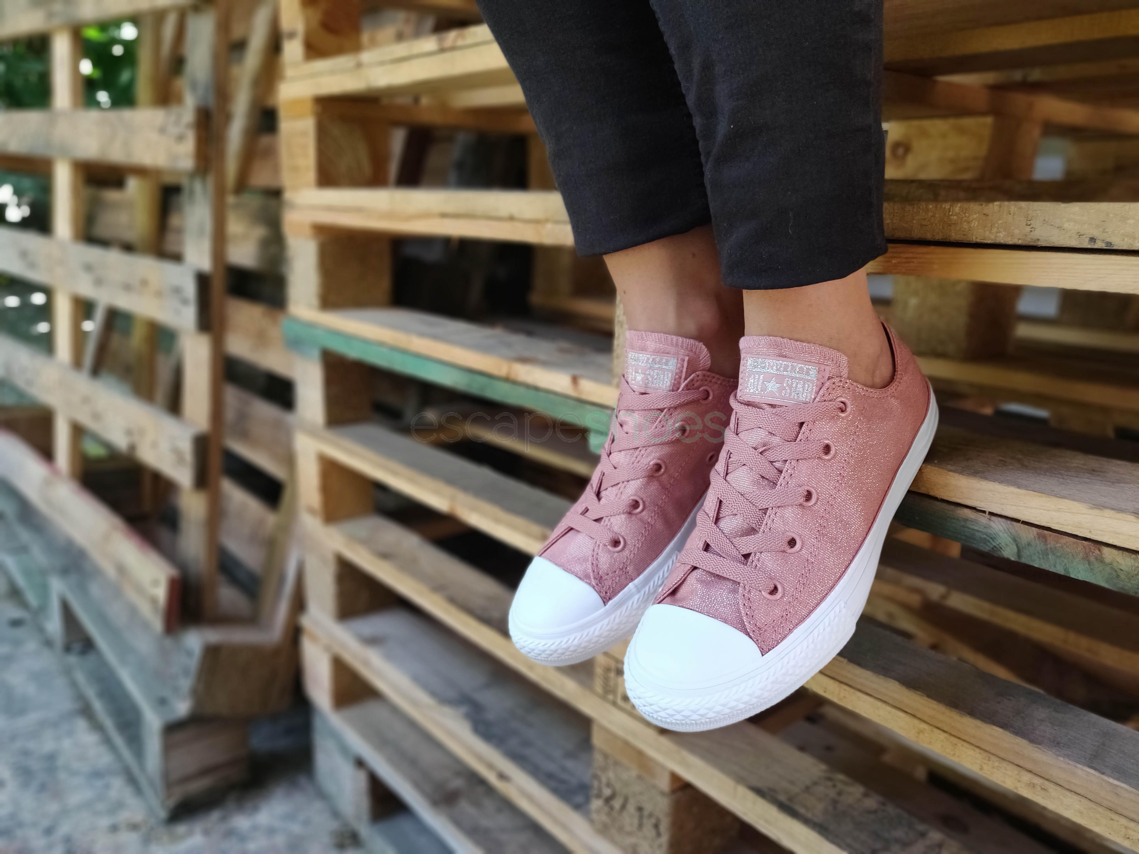 rust pink sneakers