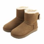 Botas UGG Australia Fluff Bow Mini Castanho