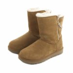 Botas UGG Australia Classic Short Sparkle Zip Castanho