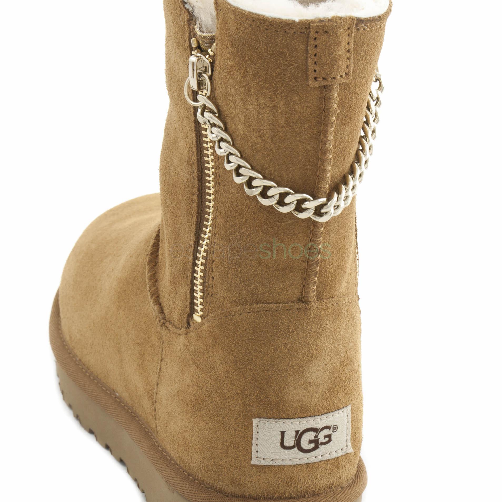 ugg classic sparkle zip boot