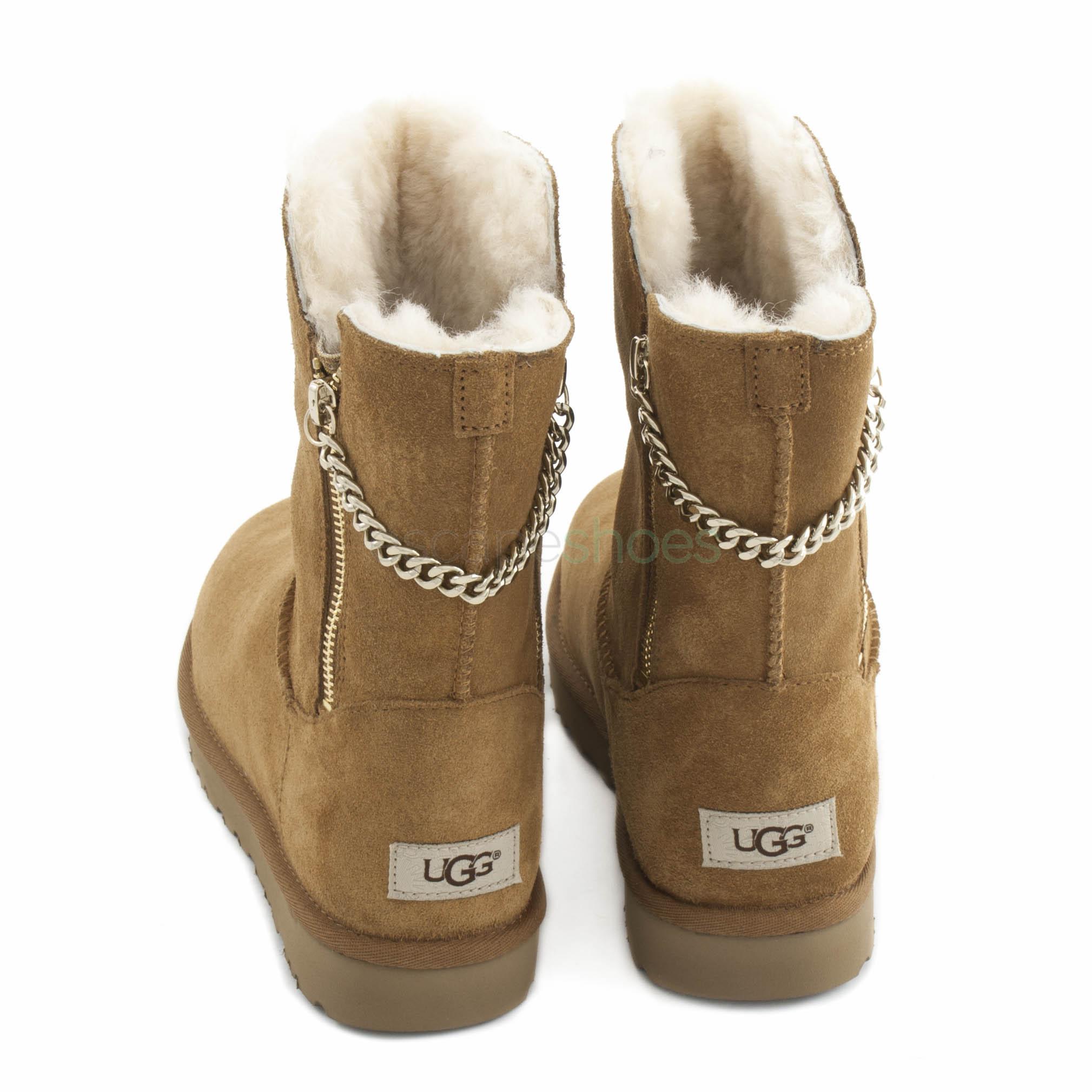 ugg classic sparkle zip boot