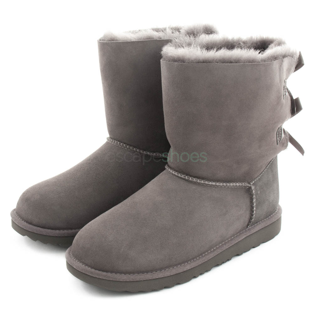 ugg grey bow boots