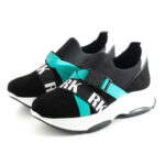 Tenis RUIKA Cam Elastico Preto Azul 38/6179-P