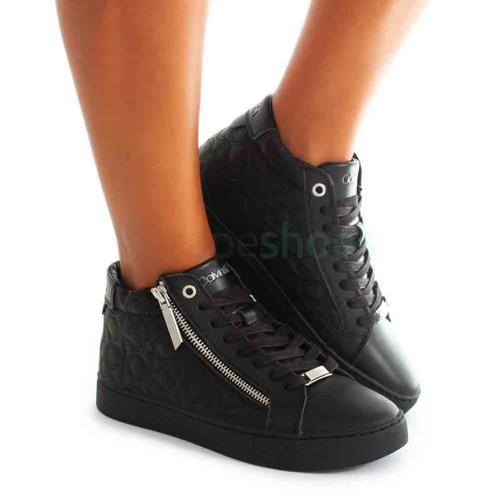 Sneakers KLEIN Cupsole High Top Zip Triple Black