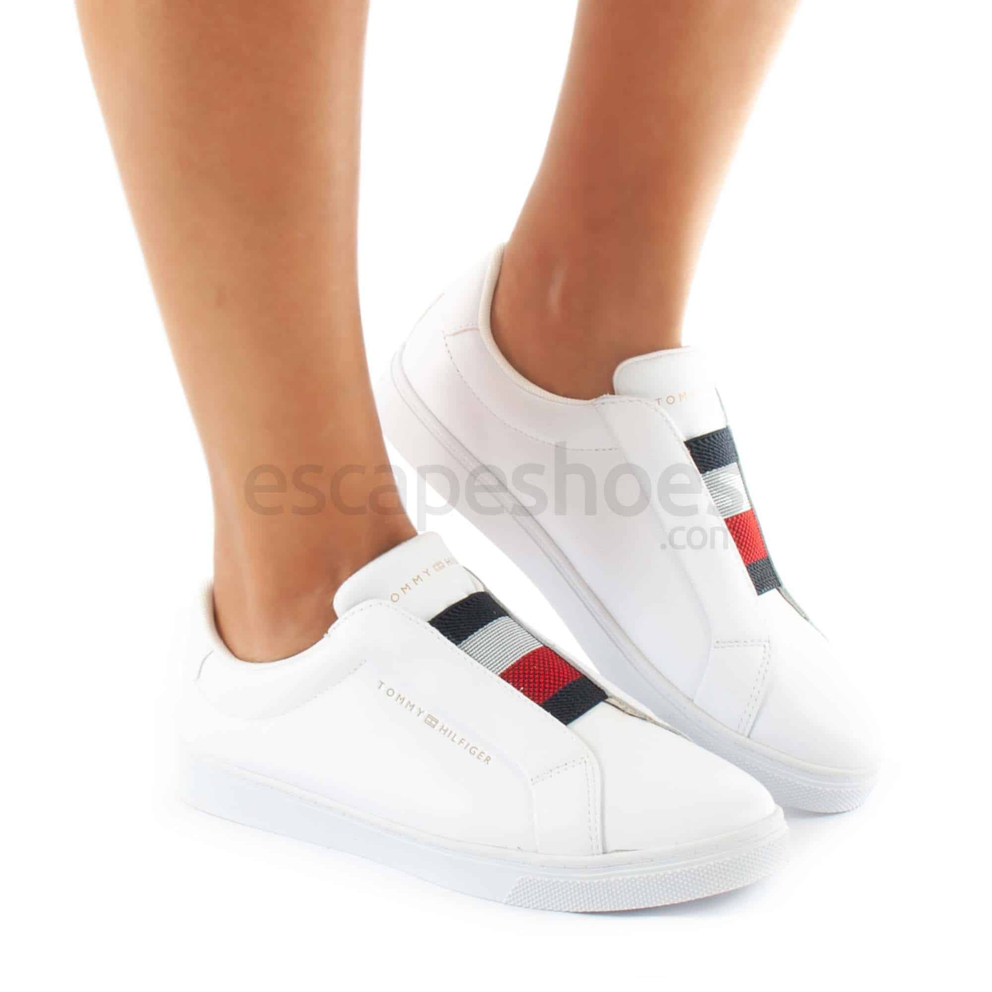 Zapatillas HILFIGER Elastic Slip On Sneaker Blancas