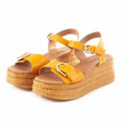 Sandals RUIKA Leather Yellow 63/4600