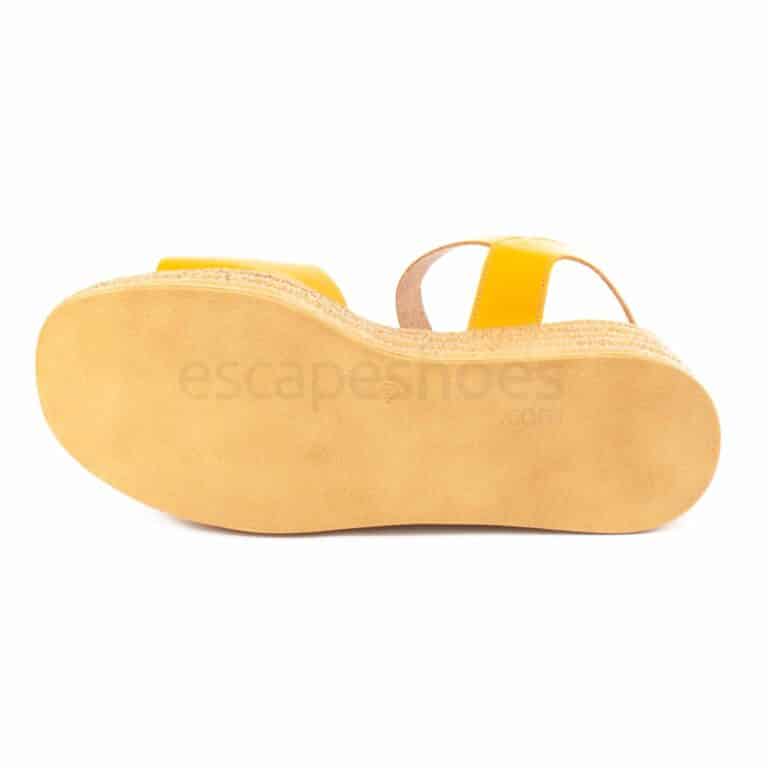 Sandals RUIKA Leather Yellow 63/4600